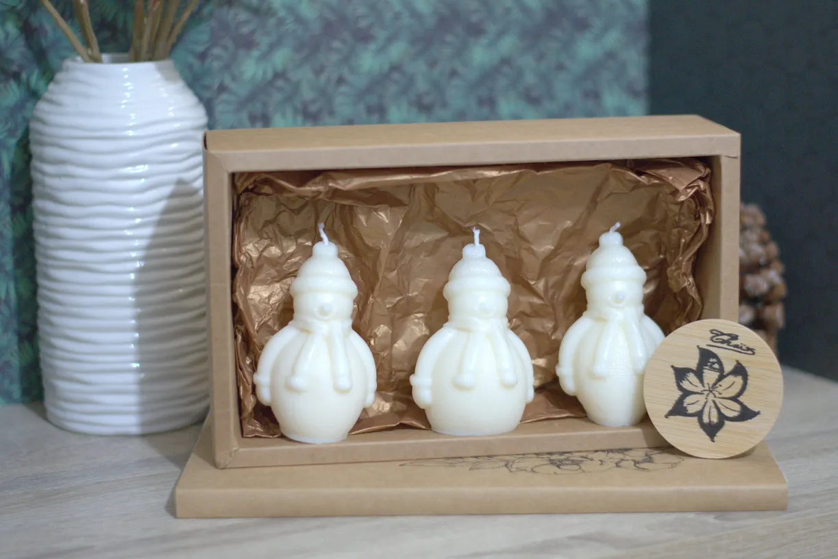 bougies Bonhomme De Neige